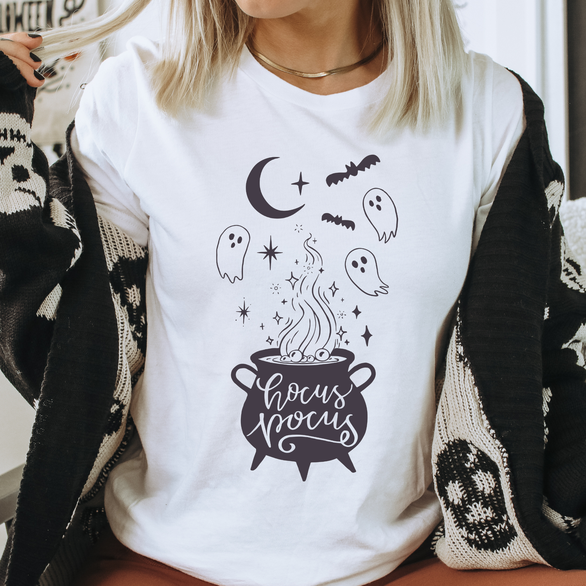 Hocus Pocus Sweatshirt Grey Print